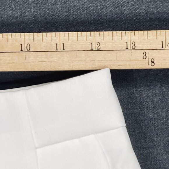 Shein Sexy Summer High Waisted Shorts Sz XS White Pockets Rear Zip Coastal Beach - Picture 9 of 13